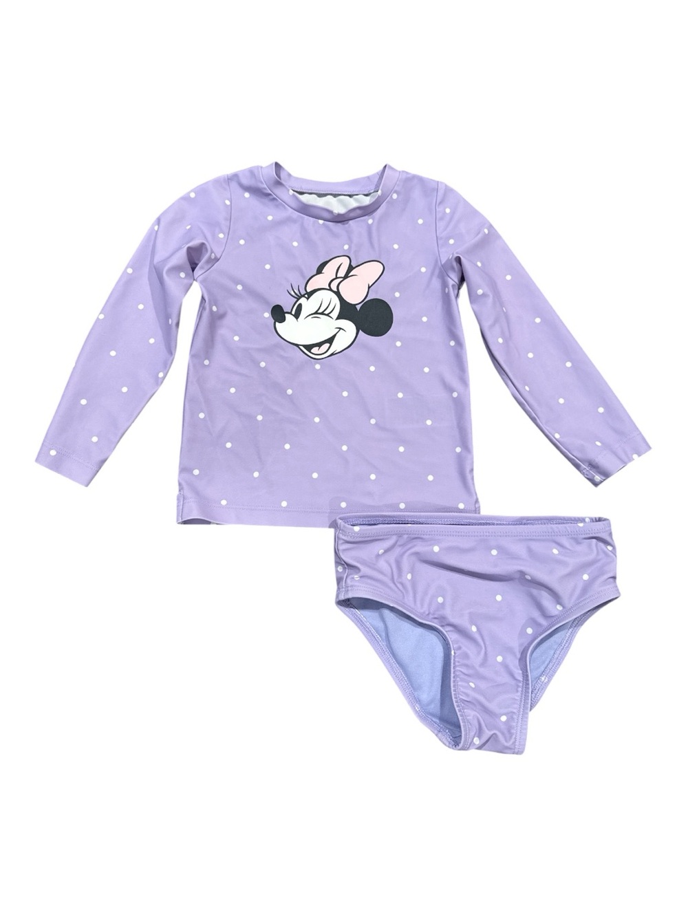 babyGap Toddler Girl Disney Minnie Mouse Two-Piece Rash Guard Summer Size 3years